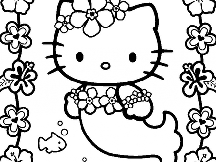 440x330 32 Color Pages Of Hello Kitty, Hello Kitty Coloring Pages