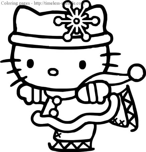 600x624 Hello Kitty Princess Coloring Pages