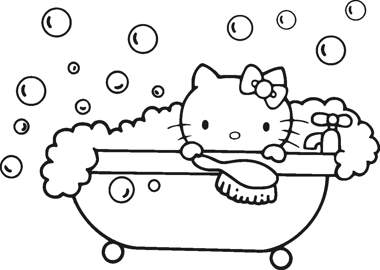 Hello Kitty Printable Coloring Pages