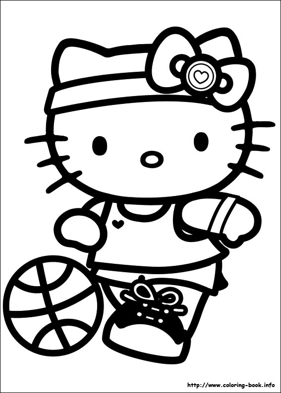 567x794 Hello Kitty Printable Coloring Page Japanese White Cat 15