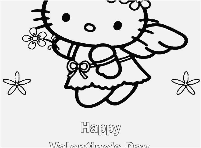 Hello Kitty Valentine Coloring Pages