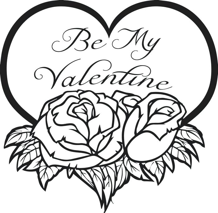 700x683 Hello Kitty Valentines Day Coloring Pages Valentines Day Coloring
