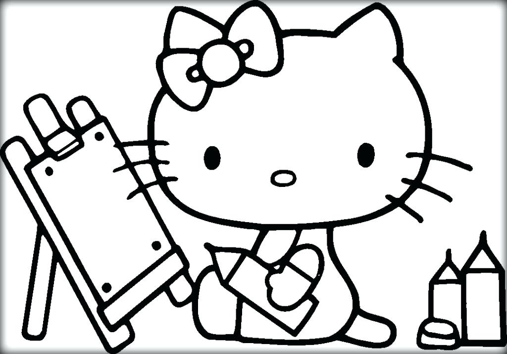 1024x714 Kitty Color Pages Hello Kitty Valentine Coloring Pages