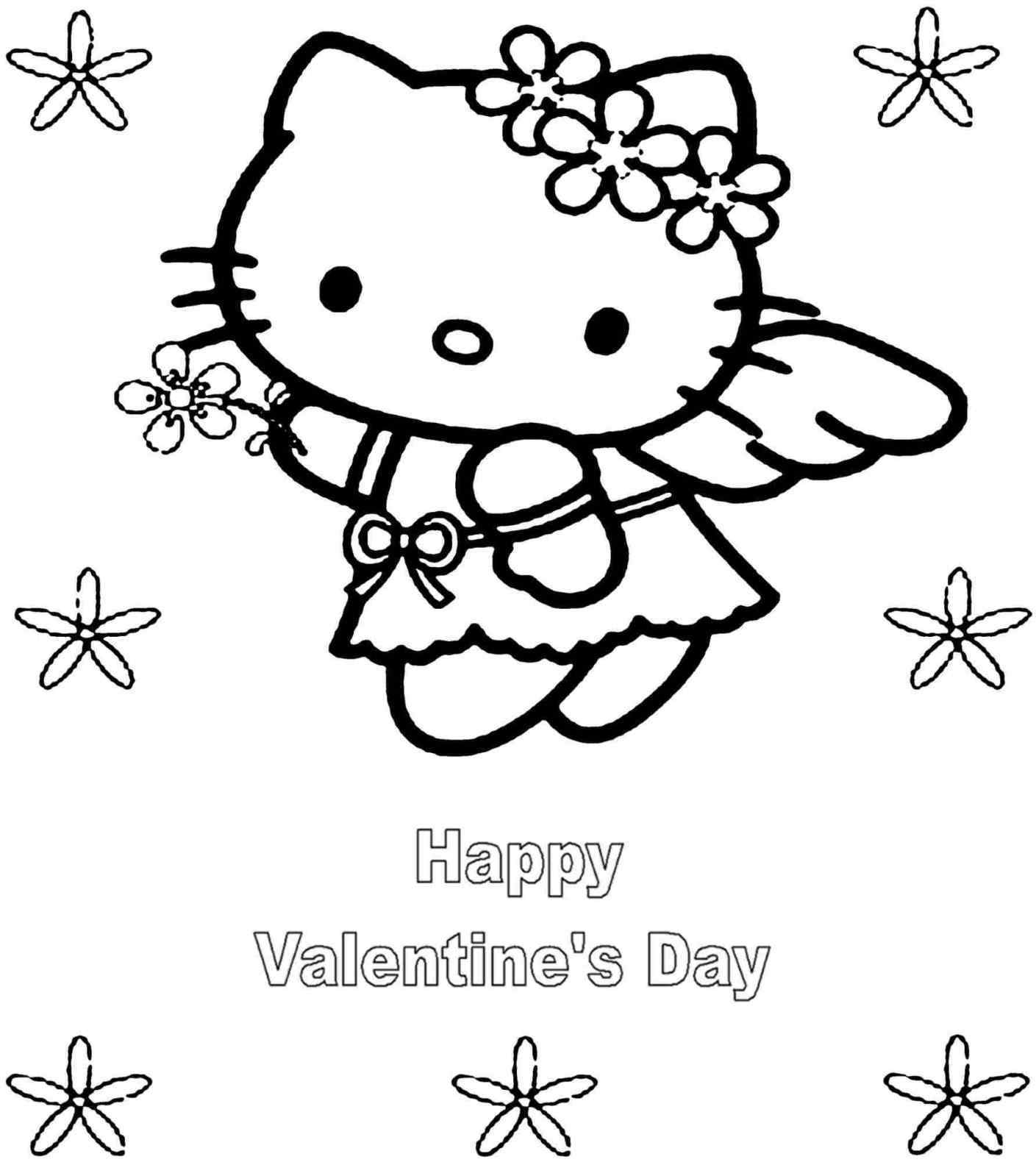 1409x1580 Hello Kitty Valentines Day Coloring Sheets Your Meme Source