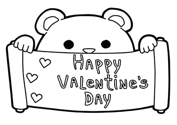 600x423 Valentines Day Coloring Pages Printable