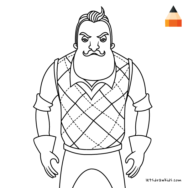 600x600 How To Draw Hello Neighbour
