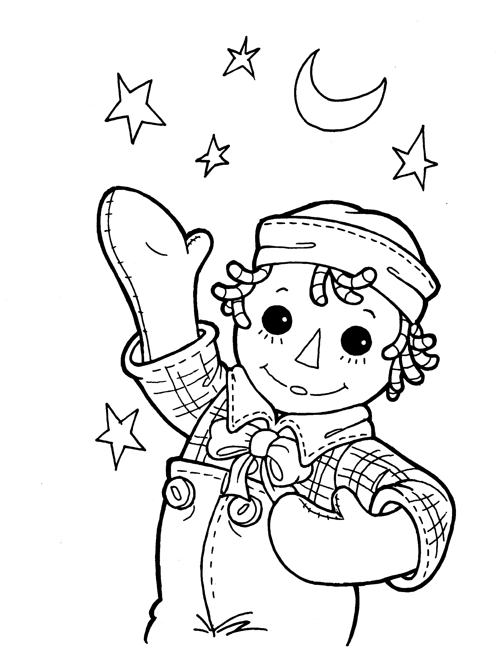 1700x2200 Cool Hello Neighbor Coloring Pages Raggedy Ann