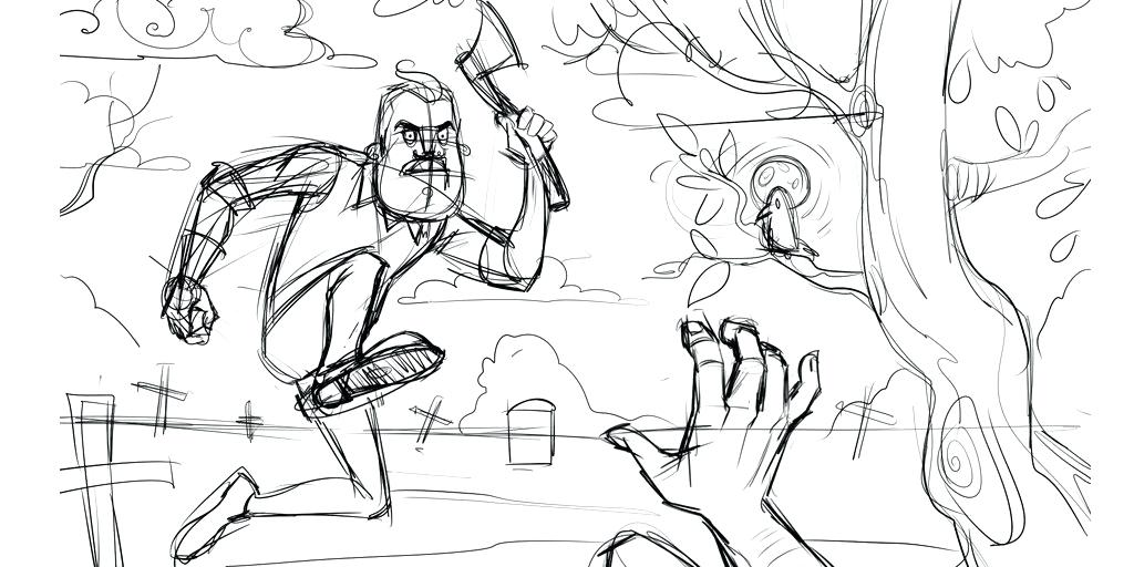 1024x512 Hello Neighbor Coloring Pages