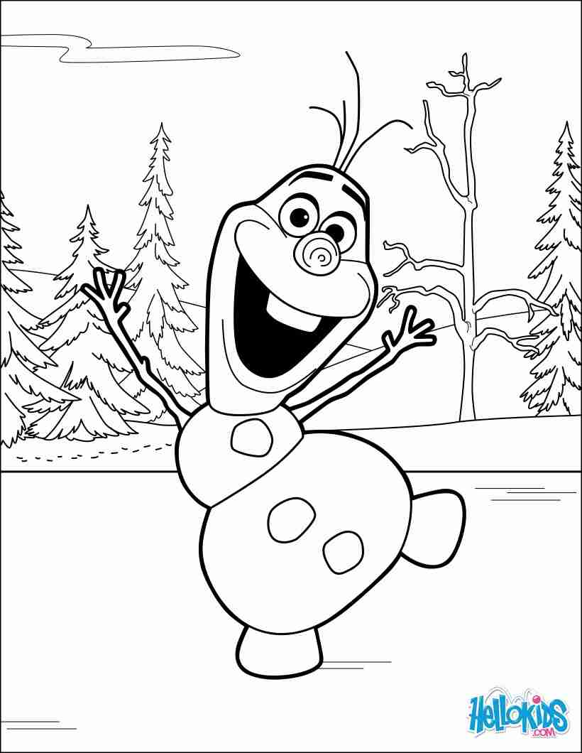 820x1060 Olaf Coloring Pages Hellokids Com Picturesque Olegratiy