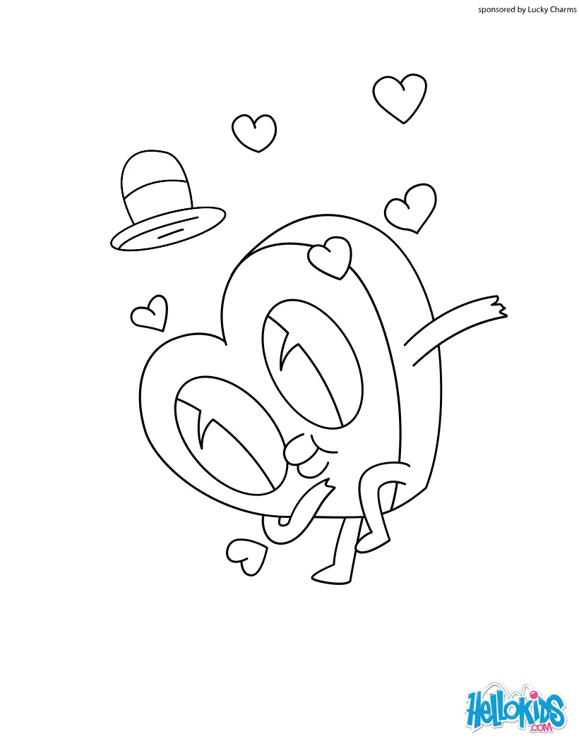 820x1060 Quality Lucky Charms Coloring Pages Howard Heart Hellokids Com