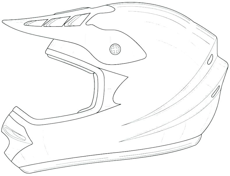790x605 Motorcycle Helmet Coloring Pages Professional