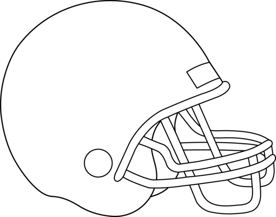 550x432 Blank Football Helmet For Coloring