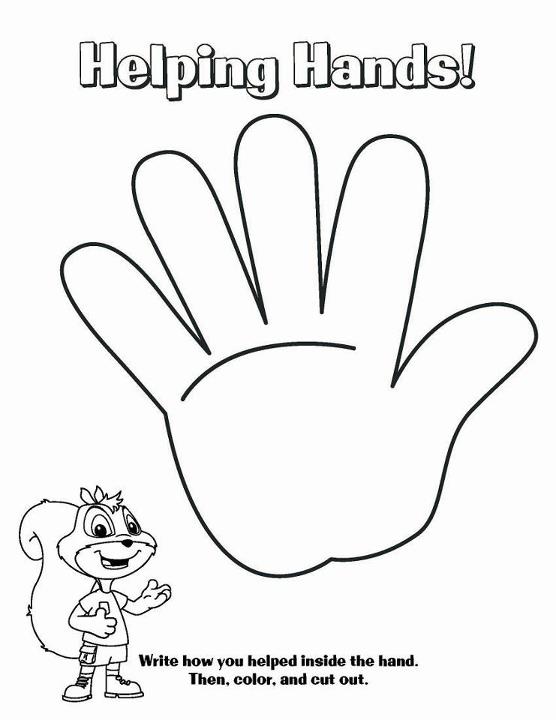 556x720 Helping Hands Coloring Pages