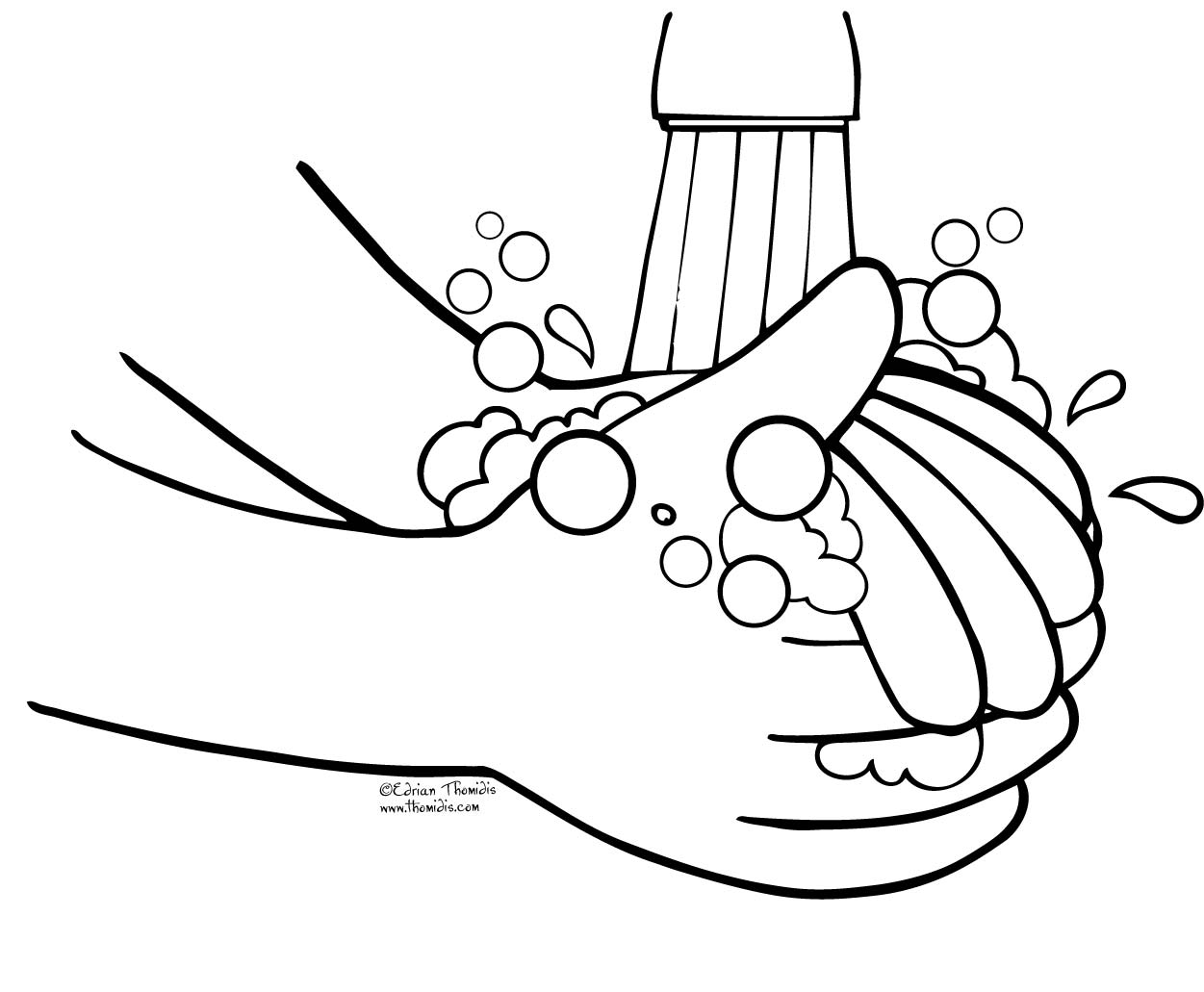1251x1031 Hand Clipart Coloring Page Pencil And In Color Remarkable Helping