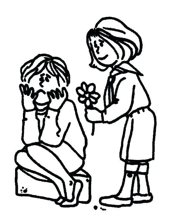 600x729 Sharing Coloring Page Helping Others Coloring Pages Sharing