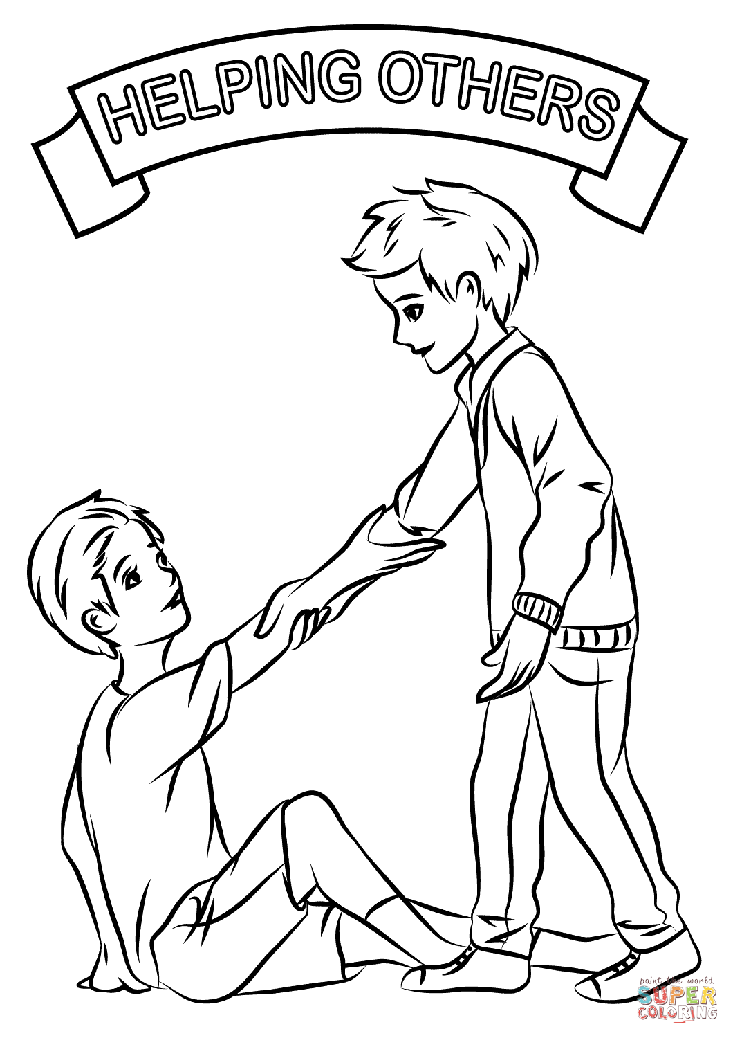 1060x1500 Coloring Pages Of Helping Others
