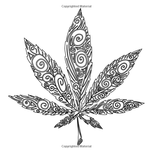 600x600 The Cannabis Collection Coloring Book For Adults