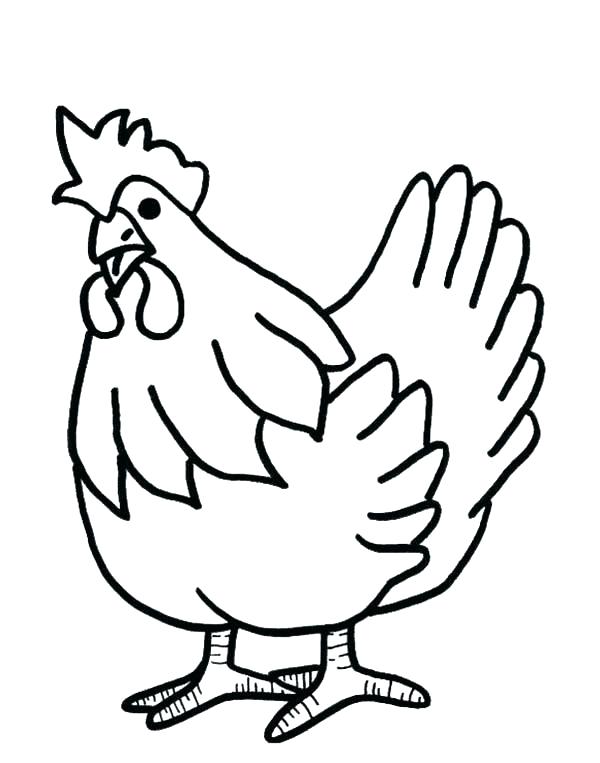 600x763 Color Pages Free Hen Coloring Page Hen Coloring Pages Farm Animal