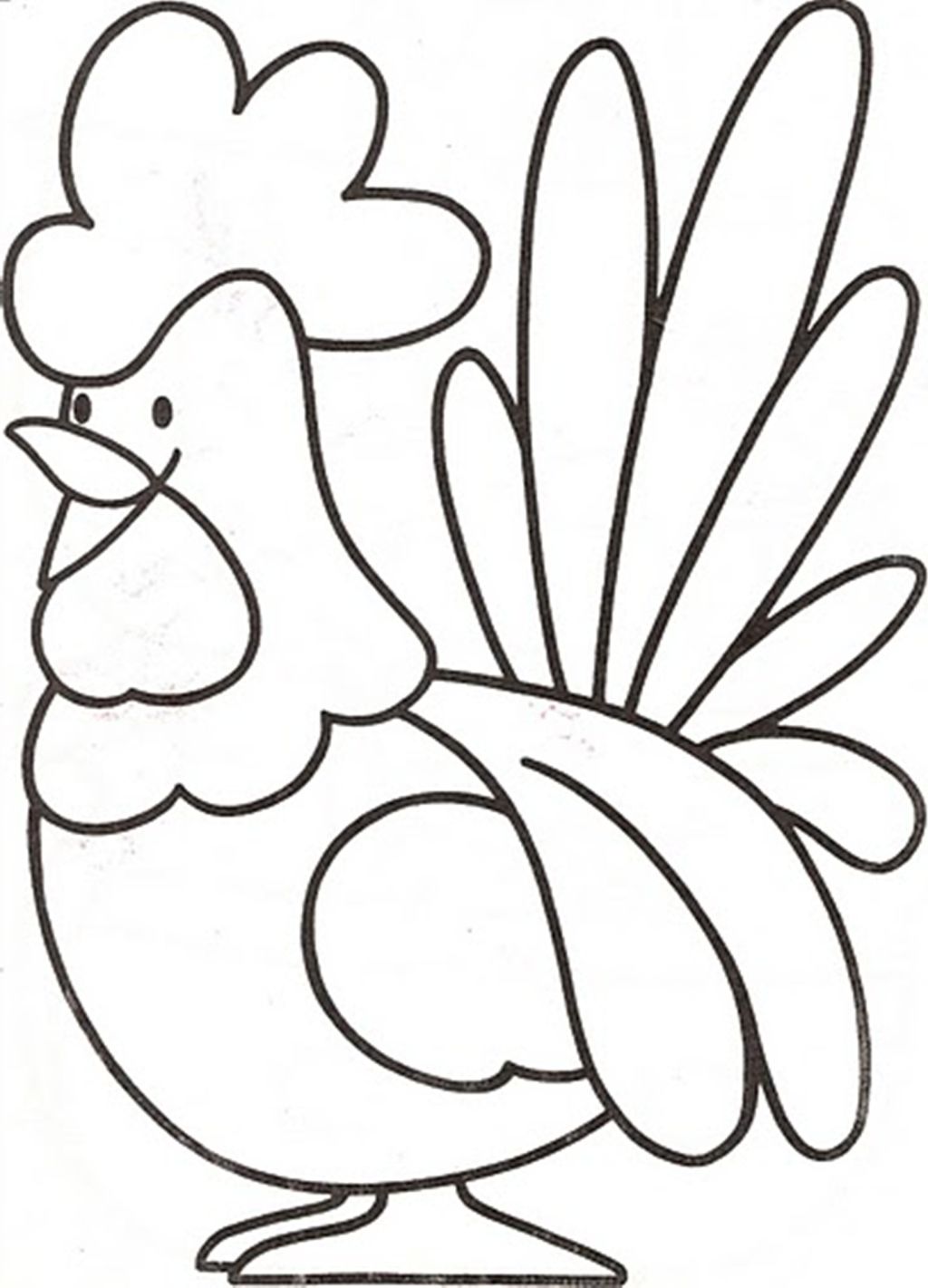 1024x1421 Rooster Coloring Page Kids