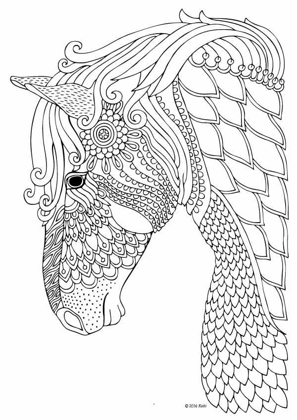 Henna Animal Coloring Pages