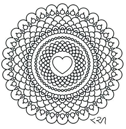 425x438 Intricate Mandala Coloring Pages Intricate Mandala Coloring Pages