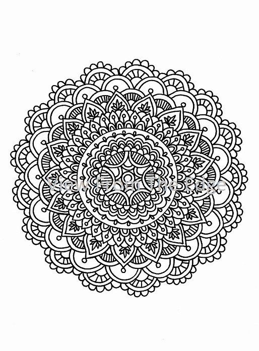 514x697 Mandala Coloring Page Mehndi Henna Printable Pdf By Katie N