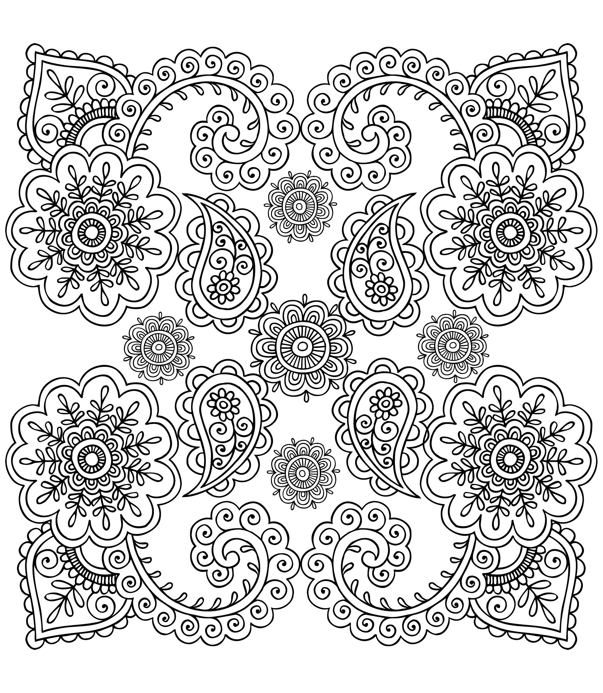 2000x2299 Best Of Cute Henna Flower Coloring Pages Gallery Printable