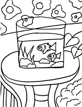 270x350 Henri Matisse Goldfish Coloring Page By Creativity In Connecticut