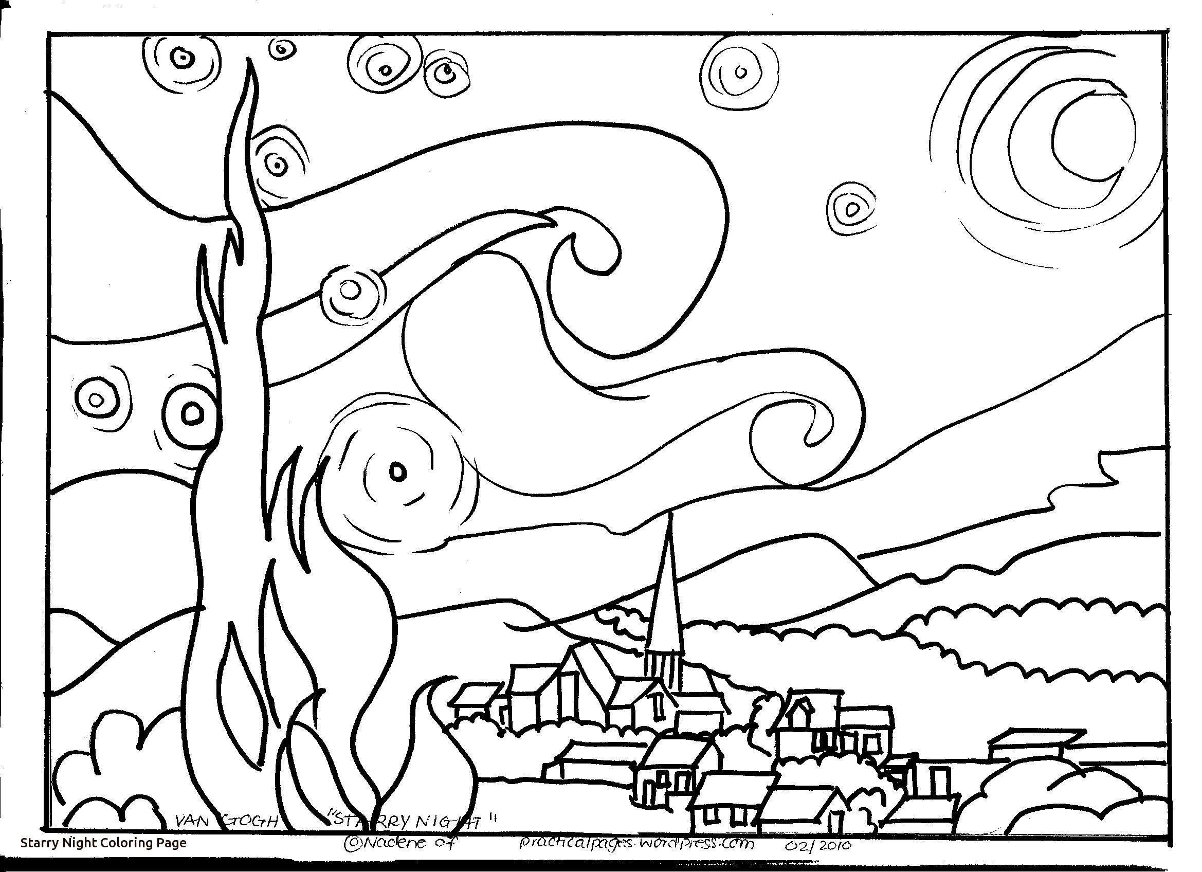 2338x1696 Henry And Mudge The Starry Night Coloring Page Free Printable