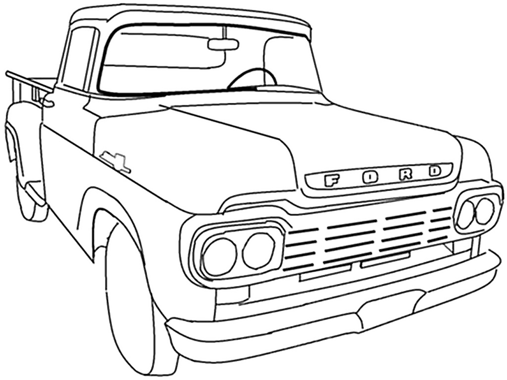1024x768 Ford Coloring Pages