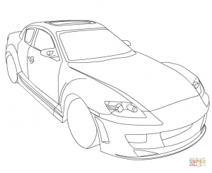 300x245 Henry Ford And Model T Car Coloring Page