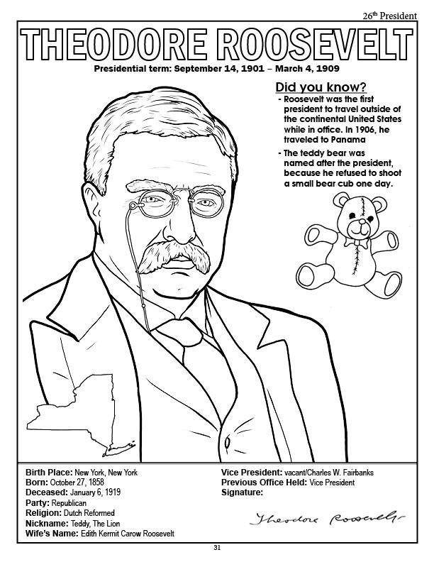 612x792 Coloring Books American Presidents Coloring Book