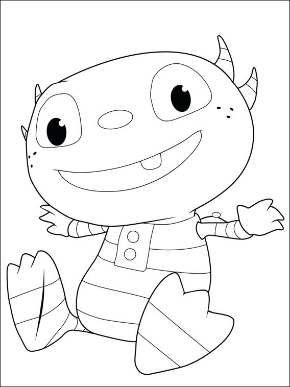 568x758 Henry Hugglemonster Coloring Page Free Printable Henry