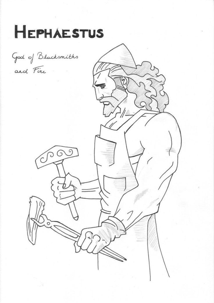 736x1040 Hephaestus Greek Goddess' Coloring Pages