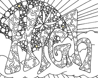 340x270 Herb Adult Coloring Page By The Artful Maker