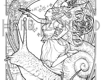 340x270 Herb Leonhard Adult Coloring Page Legend Nouveau Coloring