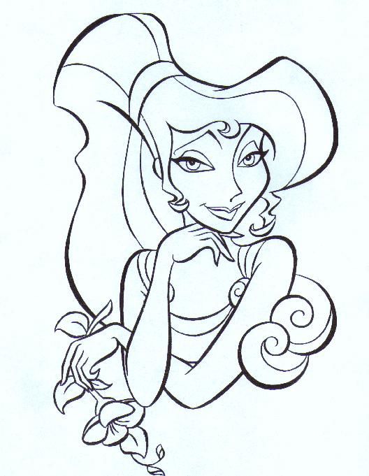 Hercules Meg Coloring Pages