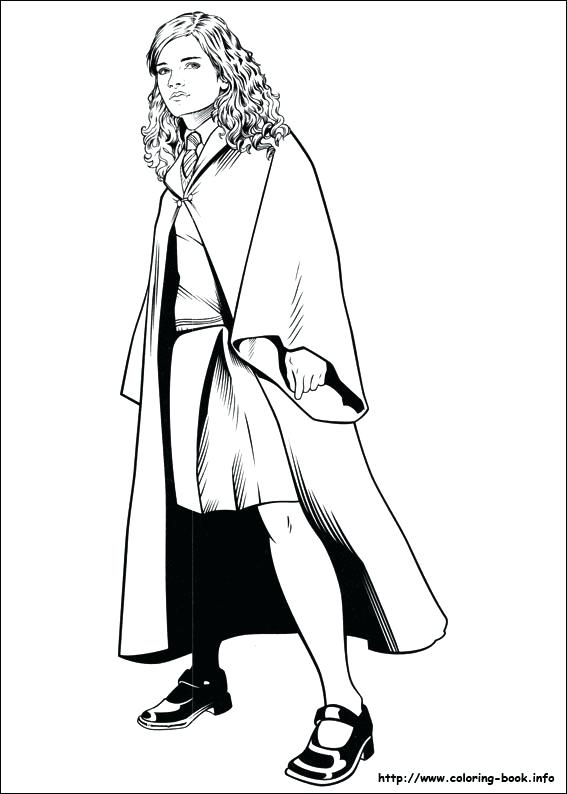 Hermione Coloring Pages