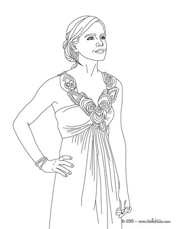 364x470 Emma Watson Coloring Pages