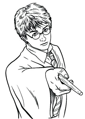 350x488 Harry Potter Ron Weasley And Hermione Granger Coloring Pages