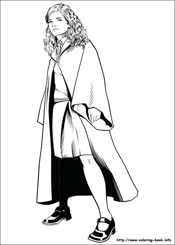 567x794 Hermione Granger Coloring Pages Coloring Pages For Kids Printable