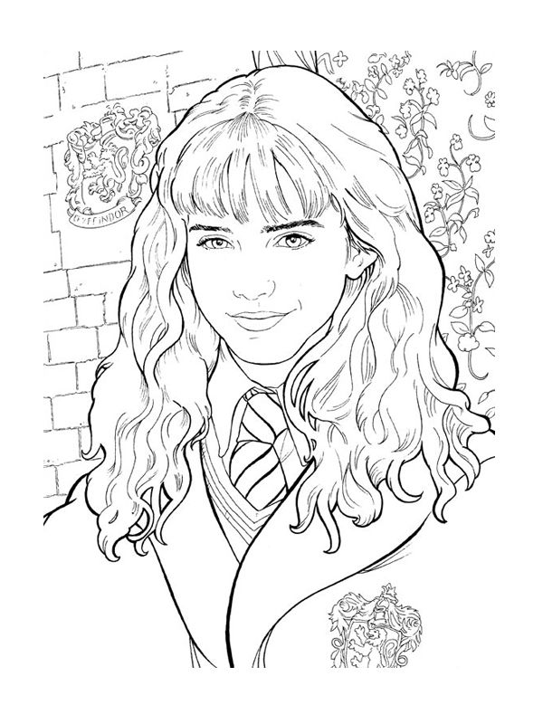 600x800 Coloriage Hermione Granger Color Pages