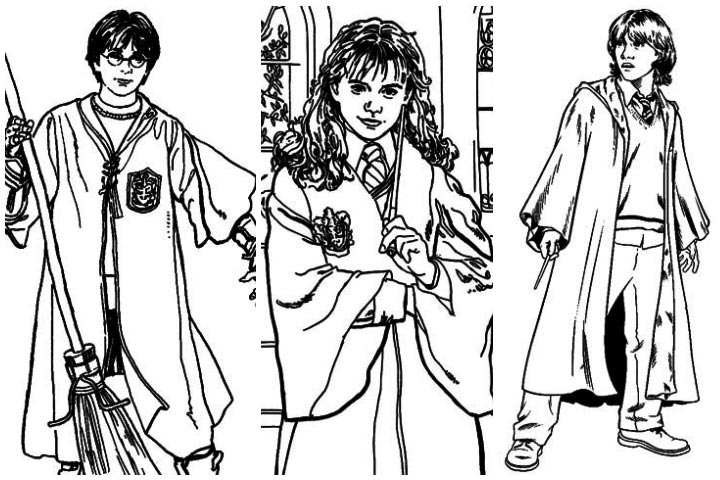 720x480 Harry Potter Coloring Pages Free 2425 Movie Coloring