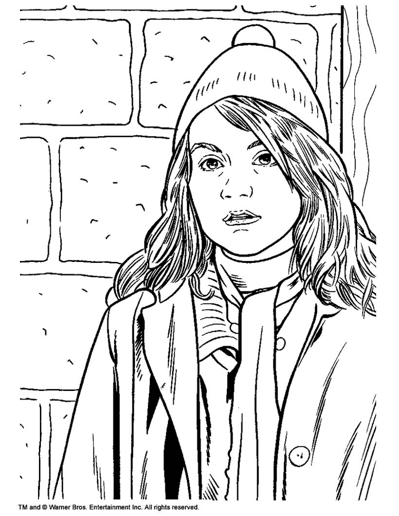 820x1060 Harry Potter Coloring Pages Ginny Weasley Fresh Harry Potter
