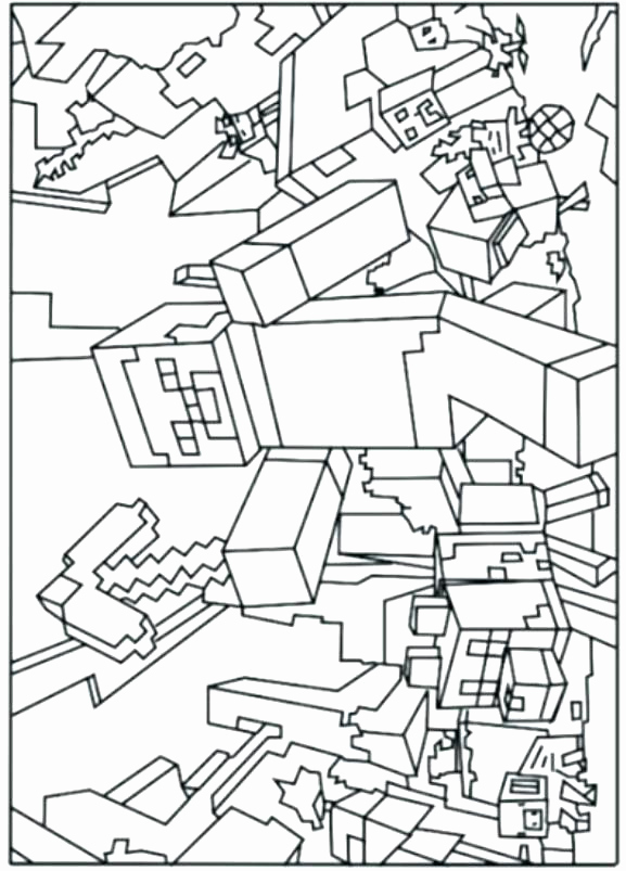 Herobrine Coloring Pages