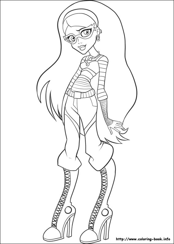567x794 Monster High Coloring Pages On Coloring