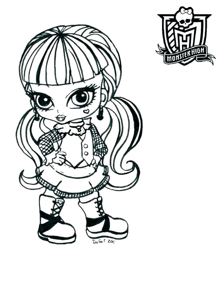 736x1024 Coloring Pages Monster High