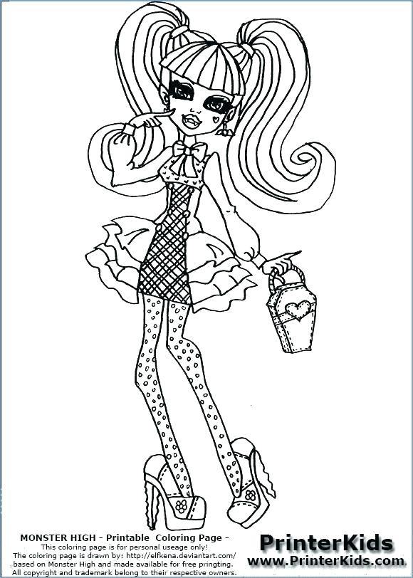 580x812 Monster High Coloring Pages Draculaura
