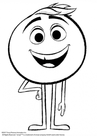 332x465 Gene From Emoji Movie Coloring Page Free Printable . @ Just