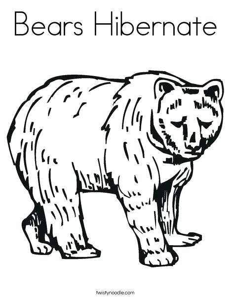 468x605 Coloring Pages Of Bears It S Here Hibernating Animals Coloring
